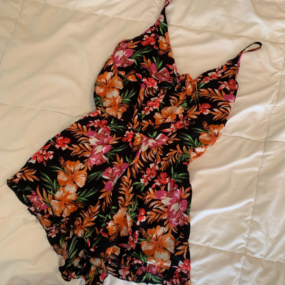 Summer floral romper